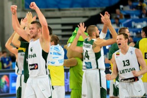 Lituania in semifinalele Europeanului de baschet masculin