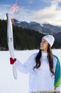 flacara olimpica la polul nord