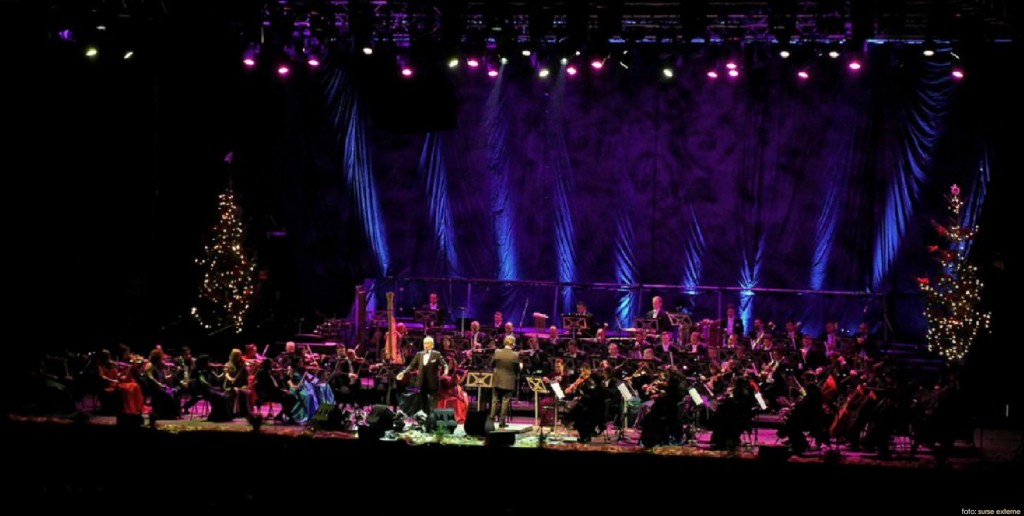 Orchestra Nationala Radio cu Jose Carreras foto Virgil Oprina