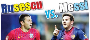 Raul Rusescu vs Lionel Messi, in amicalul Romania - Argentina
