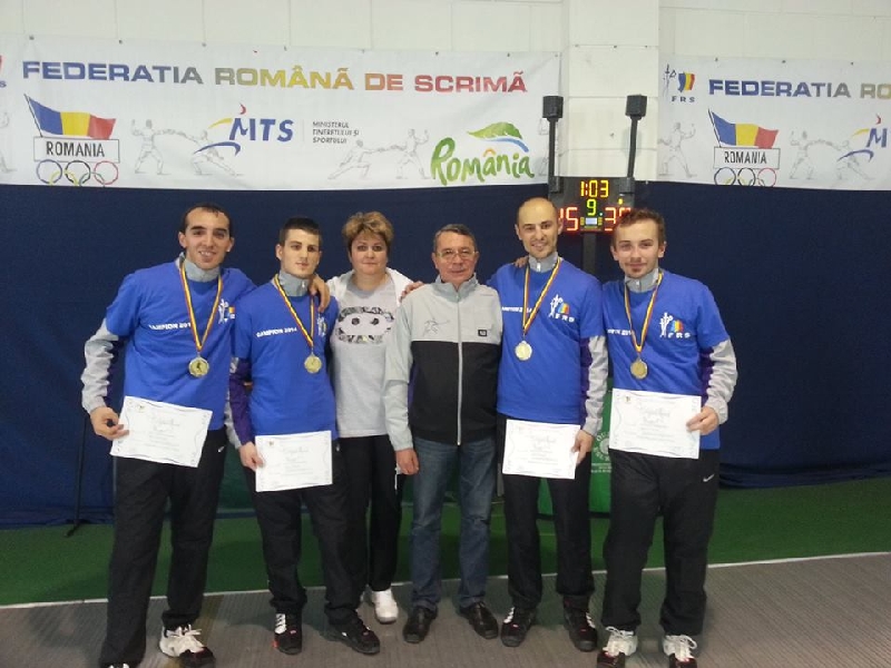 CSU Poli Timisoara campioana nationala la floreta masculin