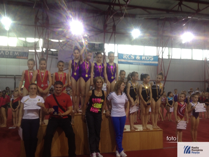 gimnaste din Arad si Timisoara pe podium