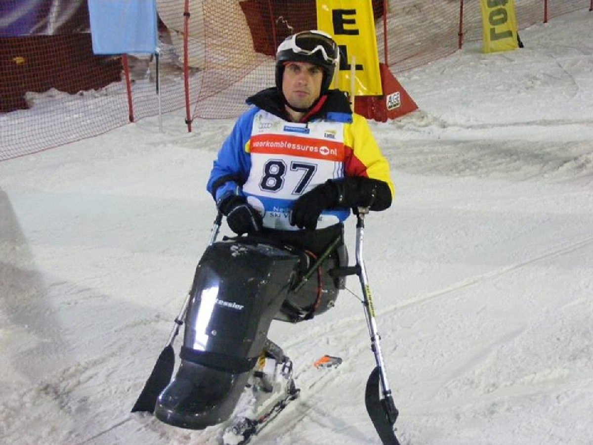 Ionel Lungu monoski paralimpic