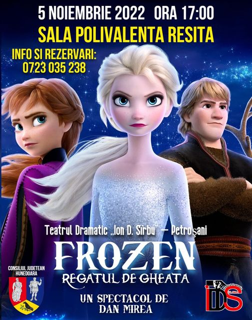 Spectacolul grandios pentru copii Frozen Regatul de Gheaţă aduce