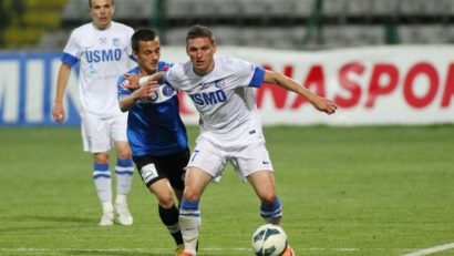 Pandurii s-a calificat în turul trei preliminar, după 4-0 cu Levadia Tallinn