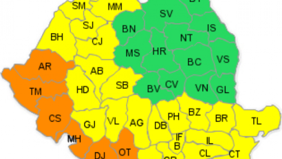 Judeţele din vestul ţării, sub cod portocaliu de caniculă