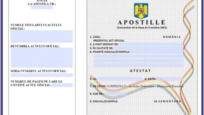 Verificarea autenticităţii apostilelor în timp real