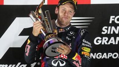 Sebastian Vettel s-a impus în MP de Formula 1, de la Singapore