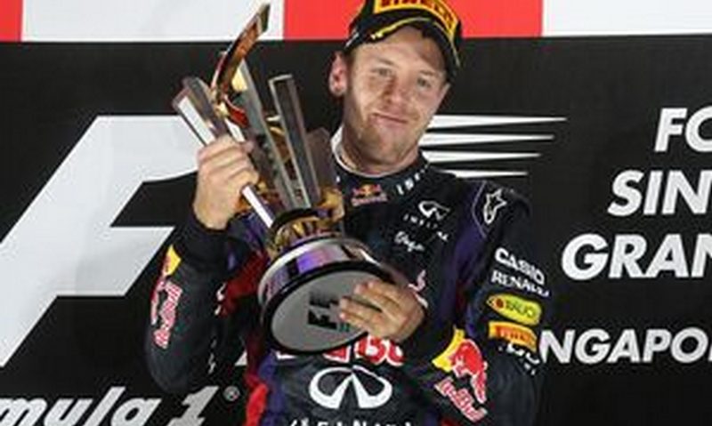 Sebastian Vettel s-a impus în MP de Formula 1, de la Singapore