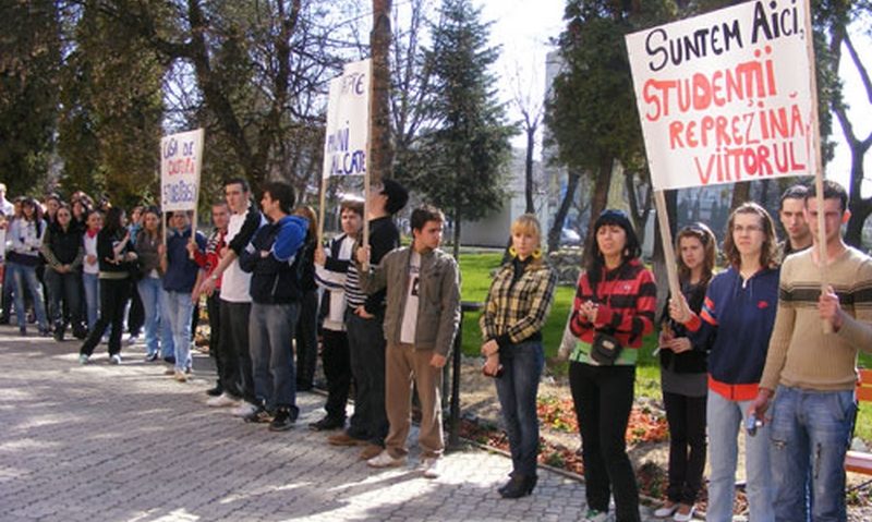 [AUDIO] Proteste studenţeşti în mai multe centre universitare din ţară