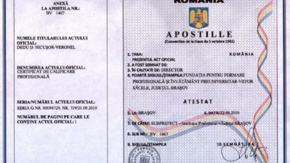 Proiect pentru apostile electronice