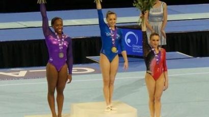 Larisa Iordache a câştigat medalia de aur la Cupa Mondialã de gimnasticã, de la Glasgow