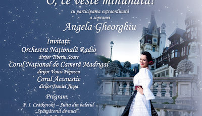 Angela Gheorghiu aduce Crăciunul în casele românilor, printr-un concert radiofonic, pe 24 decembrie