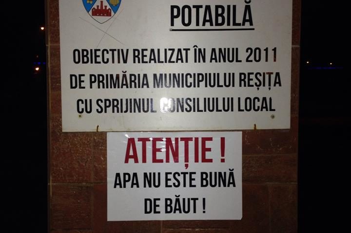 [UPDATE] Apa de la izvoarele din Reşiţa nu este bună de băut