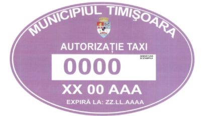 Autorizaţii mov pentru taximetrele din Timişoara