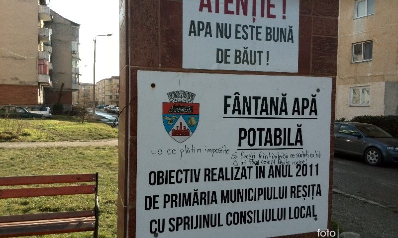 [AUDIO] Izvoare şi foraje publice cu apă nepotabilă în Reşiţa