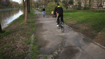 Au apărut primele alei şi piste pentru biciclete pe malul Canalului Bega