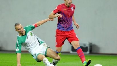 Steaua a dispus de Chiajna şi a trecut pe primul loc al Ligii 1