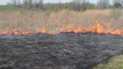 Incendii de vegetație uscată în Caraș-Severin