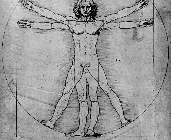 „Omul vitruvian” etalonul perfectiunii lui da Vinci … este imperfect