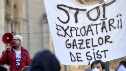 Proteste împotriva gazelor de şist în localitatea arădeană Zimand Cuz