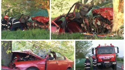 Doi tineri şi-au pierdut viaţa într-un teribil accident rutier