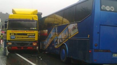 Teribil accident pe autostrada Deva-Orăştie