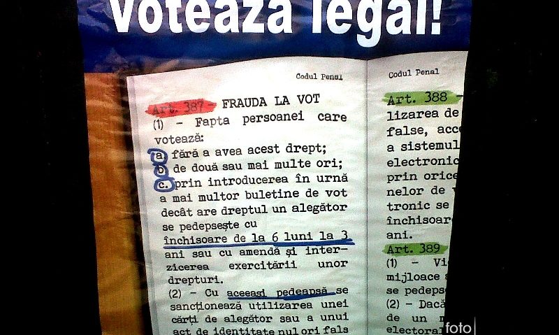 Faptele ce încalcă legea în timpul alegerilor,sancţionate