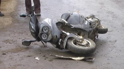 Minor accidentat de un moped