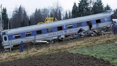 Anchetă în Rusia privind accidentul de tren