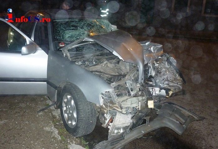 Accident noaptea trecută la ieşirea din Reşiţa