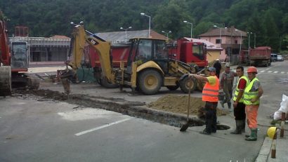 [FOTO] Trafic rutier restricţionat în Reşiţa