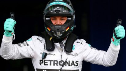 Nico Rosberg este în pole-position în MP de Formula 1 de la Silverstone