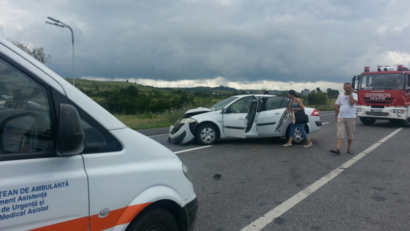 [FOTO] Accident pe centura Lugojului