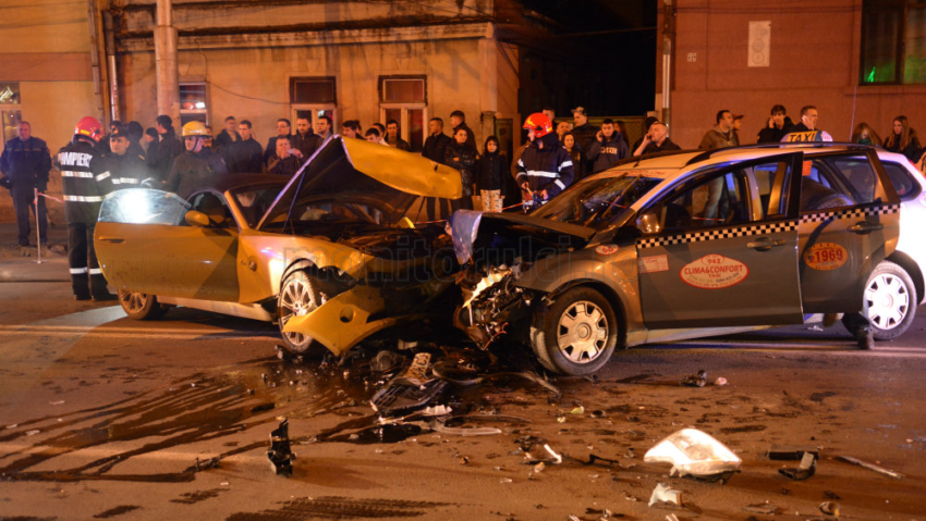 Un alt accident provocat de un taximetrist