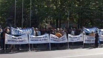 Protest spontan în această dimineaţă