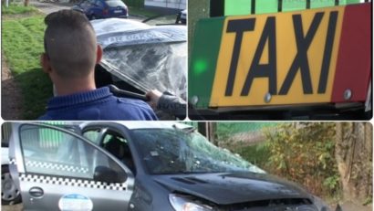 Taximetrist bătut şi sechestrat