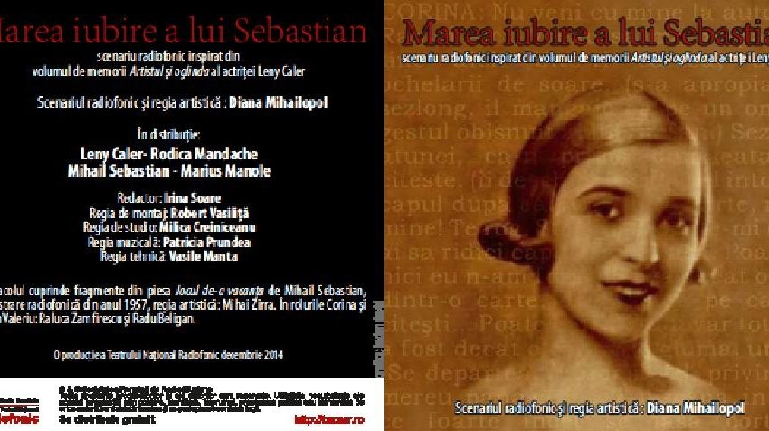 Marea iubire a lui Sebastian, premieră la Teatrul Naţional Radiofonic