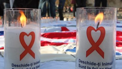 Fundă umană la Reşia, pentru lupta împotriva HIV/SIDA