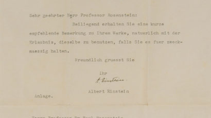 Scrisoare a lui Einstein vândută la o licitaţie pe internet