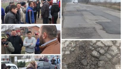 Un nou protest față de starea deplorabilă a drumurilor