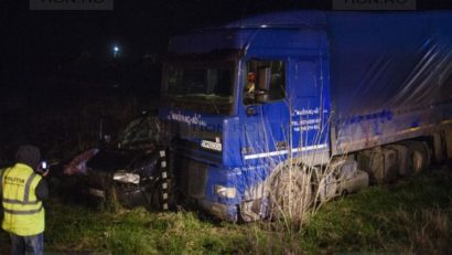 Accident cu şase victime pe şoseaua Timişoara-Lugoj