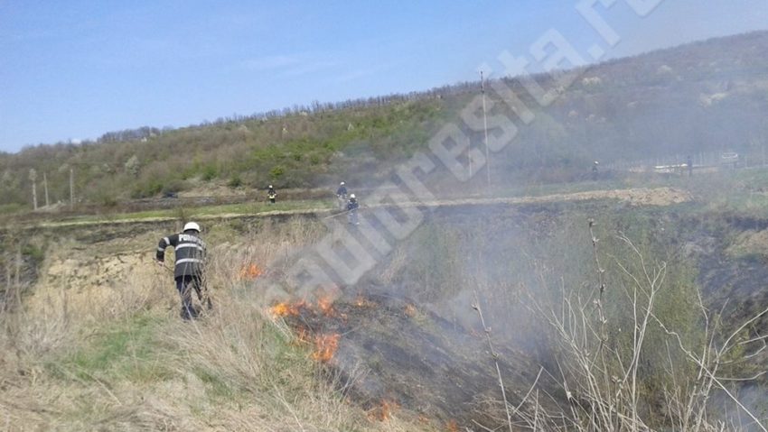 A crescut numărul incendiilor de vegetație