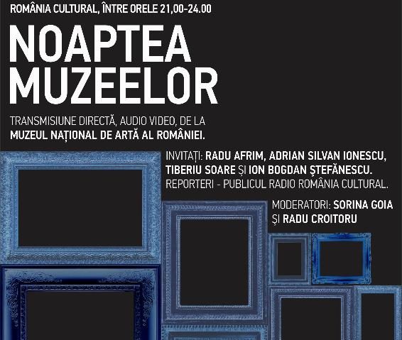 Noaptea Muzeelor. Pro şi contra. Maraton live la Radio România Cultural