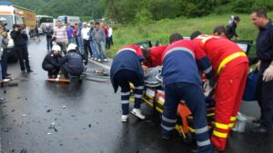 [FOTO] Accident cu victime între Caransebeş şi Haţeg