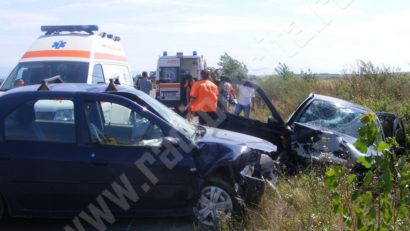 Accident pe DN 58, la ieşire din Păltiniş