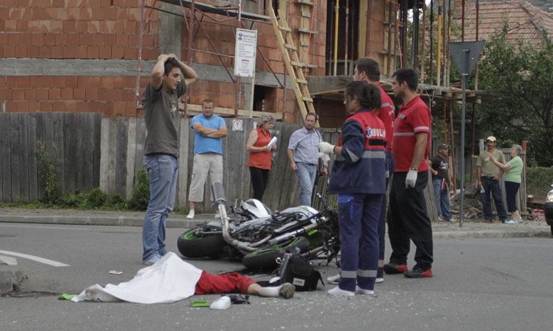 Accident mortal pentru un motociclist mult prea grăbit