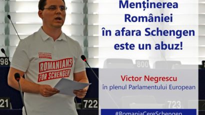 Europarlamentarul Victor Negrescu: Menținerea României în afara Schengen este un abuz!