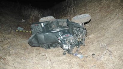 A condus beat un ATV şi s-a accidentat grav