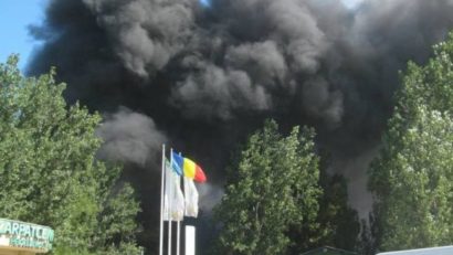 Incendiu la o fabrică de ciment de lângă Deva